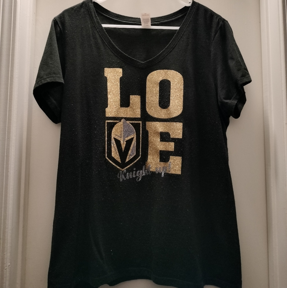 Las Vegas Golden Knights NHL extra large V neck tee shirt